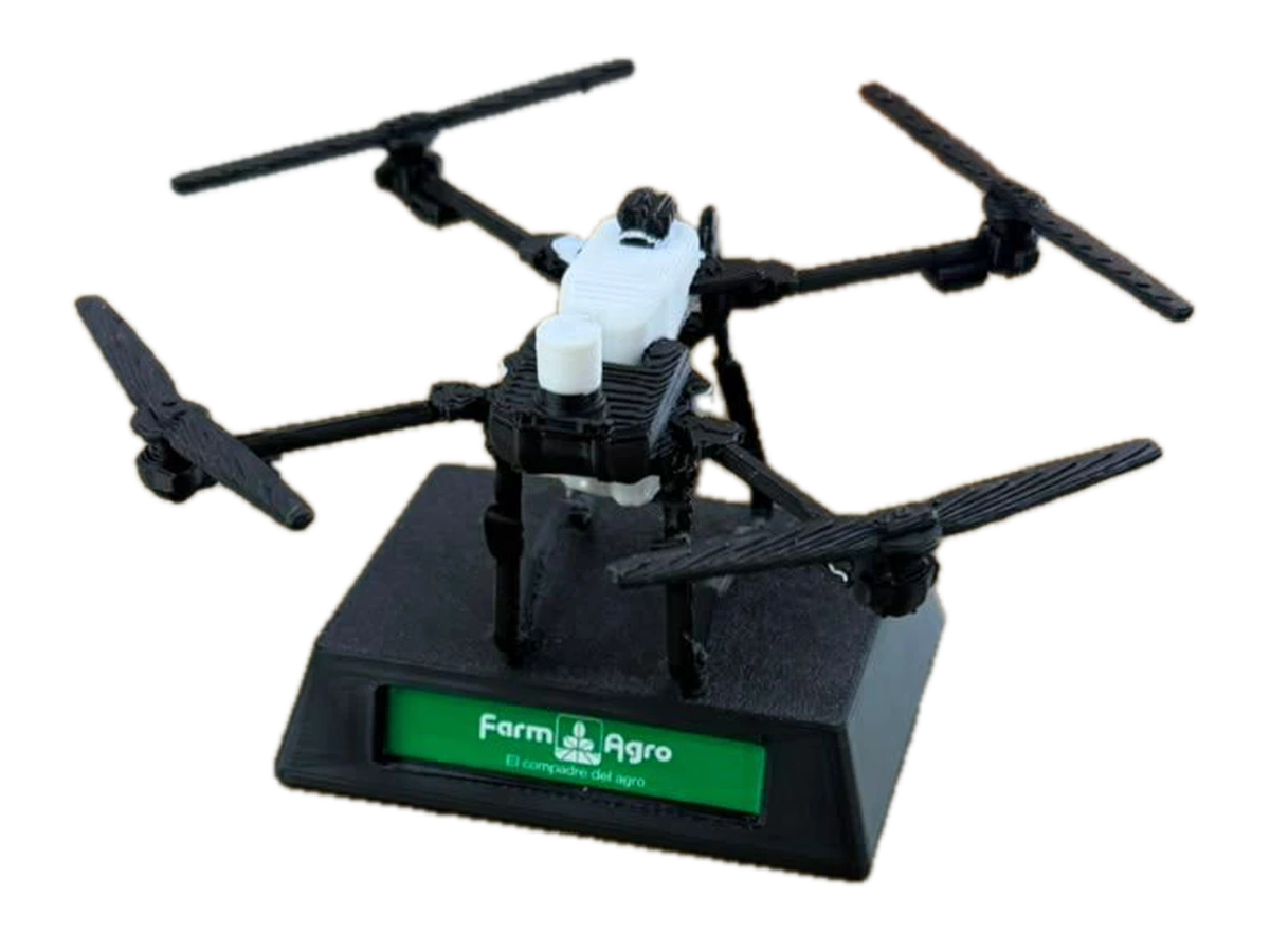 Modelo corporativo de dron con base personalizada para FarmAgro