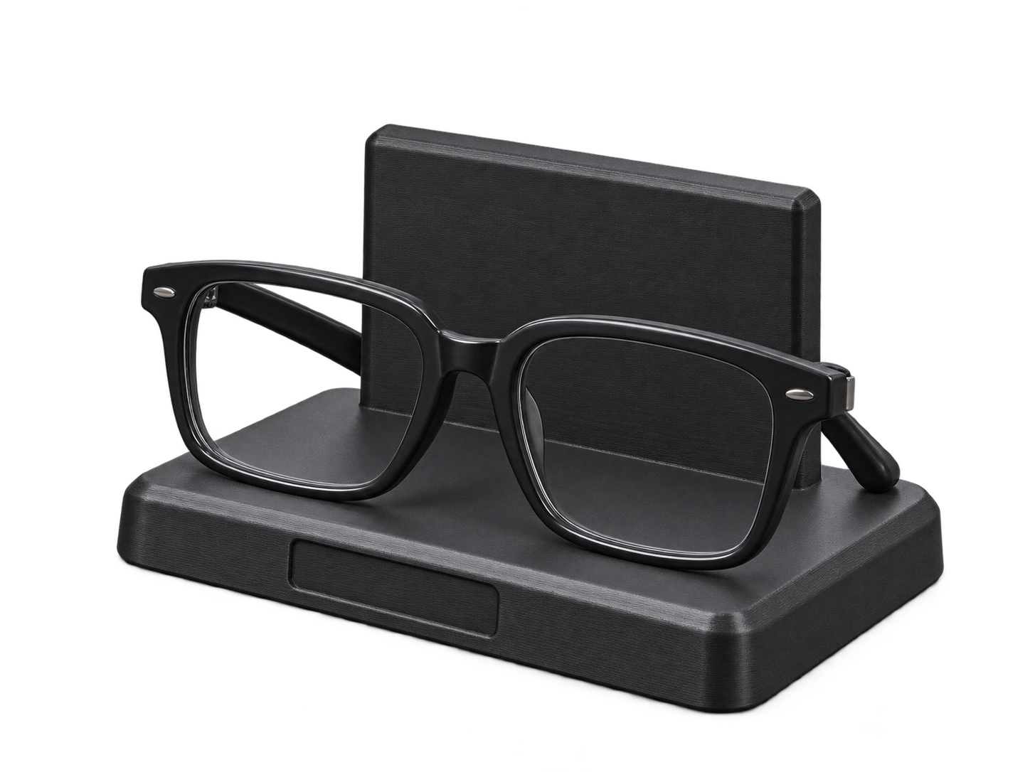 Tarjetero y soporte para gafas fabricado por PixelNova